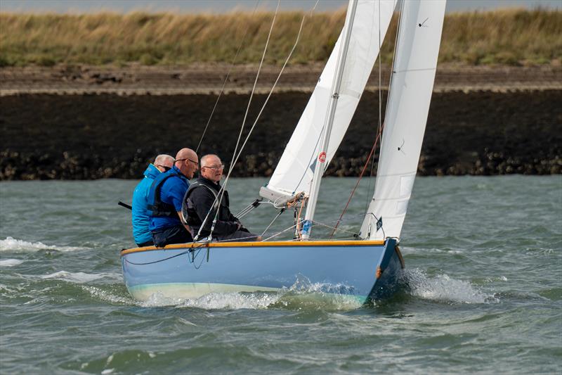 Despite a capsize before the race, RCOD Corpo Santo races during Burnham Week 2024 photo copyright Petru Balau Sports Photography / sports.hub47.com taken at Royal Corinthian Yacht Club, Burnham and featuring the Royal Corinthian One Design class