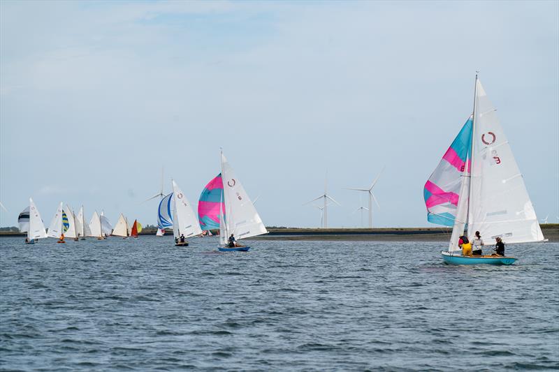 Royal Corinthian One Designs sail during Burnham Week 2024 photo copyright Petru Balau Sports Photography / sports.hub47.com taken at Royal Corinthian Yacht Club, Burnham and featuring the Royal Corinthian One Design class