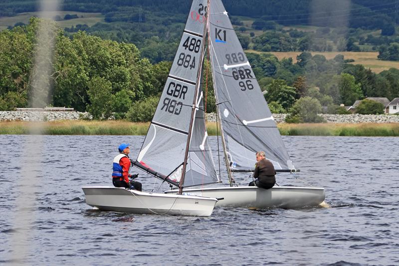 Andrew Hodgeson, RS100, and Steve Pooley, K1 - Border Counties Midweek Sailing Series event 4 at Llyn Tegid - photo © John Hunter