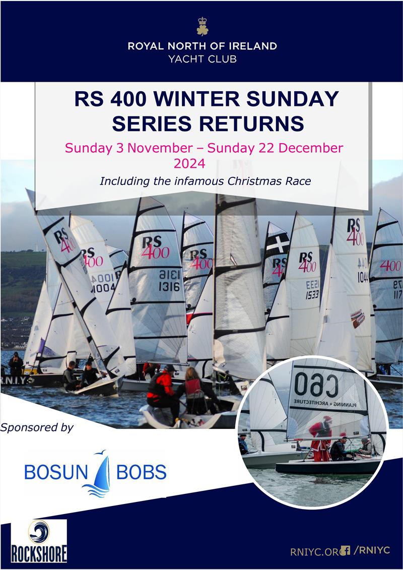 Rockshore / Bosun Bobs RS400 Winter Series 2024 photo copyright Gerry Reid / RNIYC taken at Royal North of Ireland Yacht Club and featuring the RS400 class