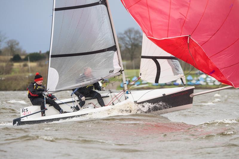 Blithfield Barrel week 2 was nearly cancelled due to Storm Darragh photo copyright Phil Silver taken at Blithfield Sailing Club and featuring the RS400 class