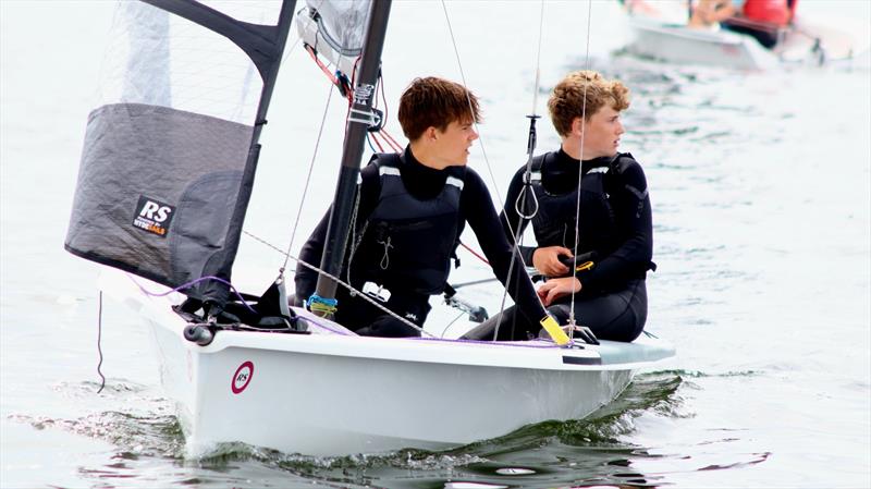 RS Feva kids stay on to race in the RS500 World Championships day 1 - photo © Yvonne Mostert