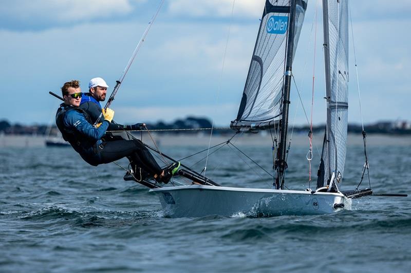 Tom Morris and Tommy Darling - 2024 Noble Marine RS800 National Championship, day 1 photo copyright Digital Sailing taken at Hayling Island Sailing Club and featuring the RS800 class