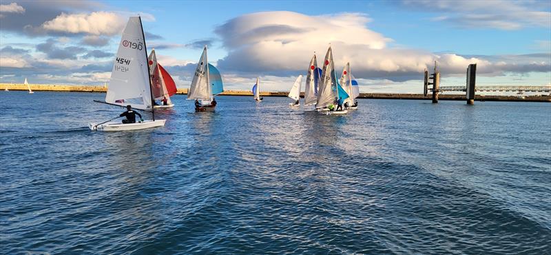 Dun Laoghaire Frostbites Series 1 photo copyright Ian Cutliffe taken at Dun Laoghaire Motor Yacht Club and featuring the RS Aero 6 class