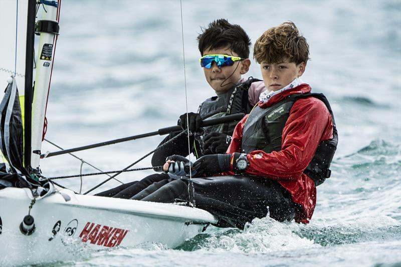 Day 1 - SailGP Inspire- RS Feva - Royal Akarana YC - Jan 17, 2025 photo copyright Justin Mitchell www.justinmitchell.co.nz - Instagram: @jl_mitchell_ taken at Royal Akarana Yacht Club and featuring the RS Feva class