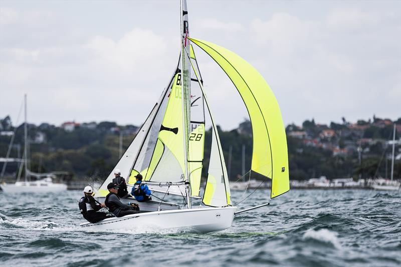 Day 1 - SailGP Inspire- RS Feva - Royal Akarana YC - Jan 17, 2025 photo copyright Justin Mitchell www.justinmitchell.co.nz - Instagram: @jl_mitchell_ taken at Royal Akarana Yacht Club and featuring the RS Feva class