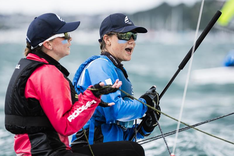 Day 1 - SailGP Inspire- RS Feva - Royal Akarana YC - Jan 17, 2025 photo copyright Justin Mitchell www.justinmitchell.co.nz - Instagram: @jl_mitchell_ taken at Royal Akarana Yacht Club and featuring the RS Feva class