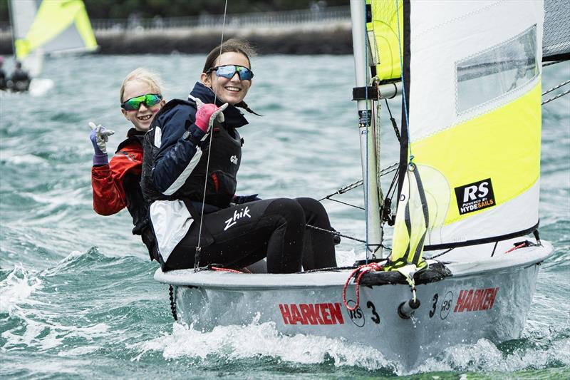 Day 1 - SailGP Inspire- RS Feva - Royal Akarana YC - Jan 17, 2025 photo copyright Justin Mitchell www.justinmitchell.co.nz - Instagram: @jl_mitchell_ taken at Royal Akarana Yacht Club and featuring the RS Feva class