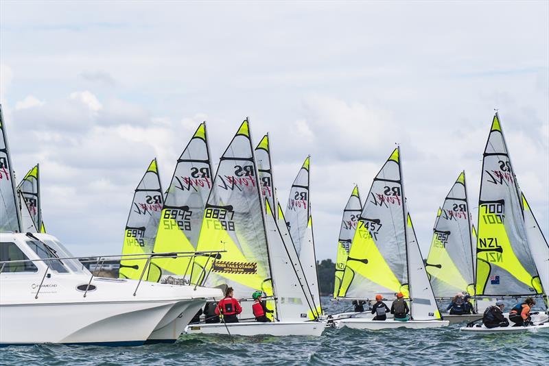 Day 2 - SailGP Inspire- RS Feva - Royal Akarana YC - Jan 18, 2025 - photo © Justin Mitchell www.justinmitchell.co.nz - Instagram: @jl_mitchell_