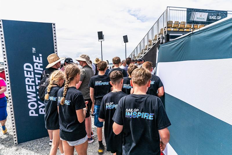 Day 4 - Winners on the main SailGP Stage - SailGP Inspire- RS Feva - Royal Akarana YC - Jan 19, 2025 - photo © Justin Mitchell www.justinmitchell.co.nz - Instagram: @jl_mitchell_