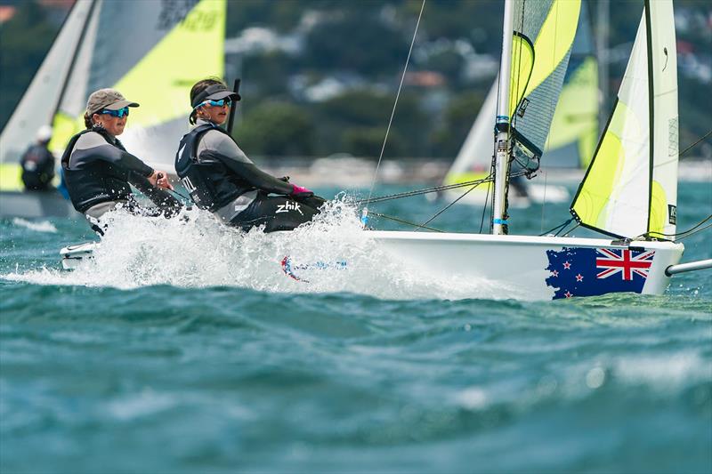 Day 4 - Final Day Races 9-11 - SailGP Inspire- RS Feva - Royal Akarana YC - Jan 19, 2025 - photo © Justin Mitchell www.justinmitchell.co.nz - Instagram: @jl_mitchell_