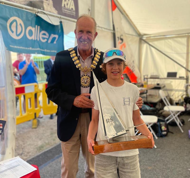 Sport Champion - Rafe Bradey in the Rooster RS Tera Nationals at Thorpe Bay photo copyright Mark Dell taken at Thorpe Bay Yacht Club and featuring the RS Tera class