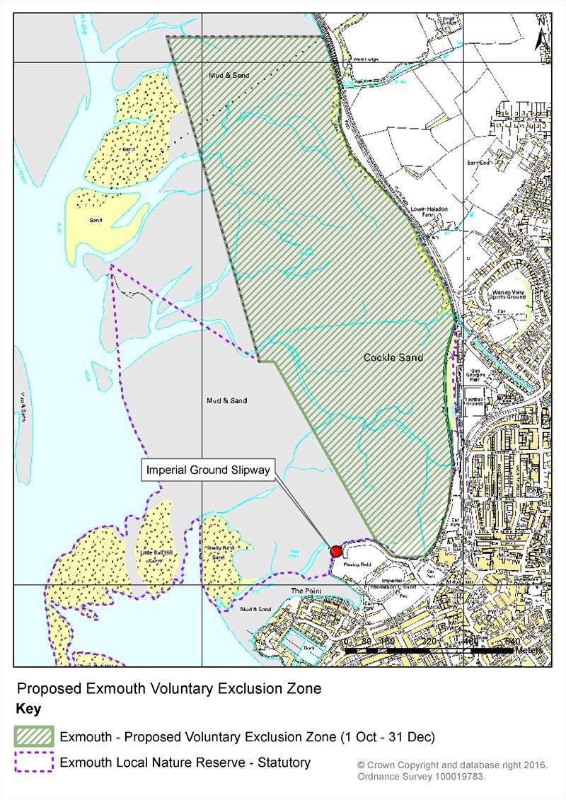 Proposed Exmouth Voluntary Exclusion Zone photo copyright RYA taken at Royal Yachting Association and featuring the  class