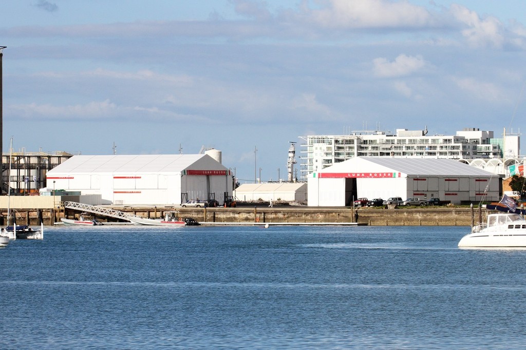 Luna Rossa base in Auckland&rsquo;s Westhaven Marina - facilities on Pier 30-32 are now more likely to be on this style, if left to the teams photo copyright Richard Gladwell www.photosport.co.nz taken at  and featuring the  class