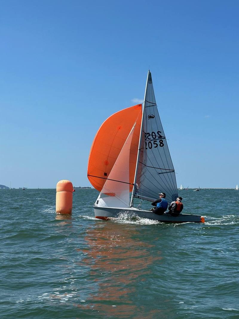 Scorpions at the Lymington Dinghy Regatta photo copyright Adrian Chisnell taken at Lymington Town Sailing Club and featuring the Scorpion class