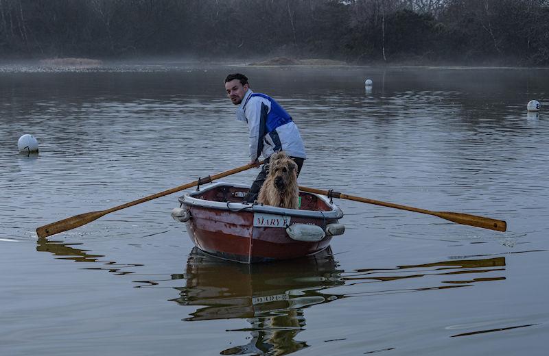 Rescue dinghy during the 2021 Setley Cup on Boxing Day - photo © Paul French / www.coolhat.co.uk