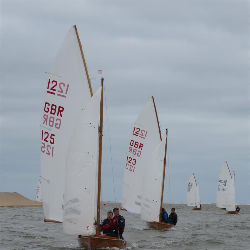 3rd & 4th overall GBR 125 & GBR 123 during the British 12 Sq M Sharpie Nationals at Wells Sailing Club photo copyright James Case taken at Wells Sailing Club and featuring the Sharpie class