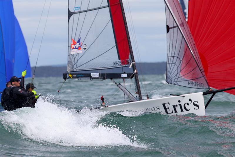 Australian 13ft and 16ft Skiff titles Day 5 Surfs up on Hervey Bay - photo © Promocean Media