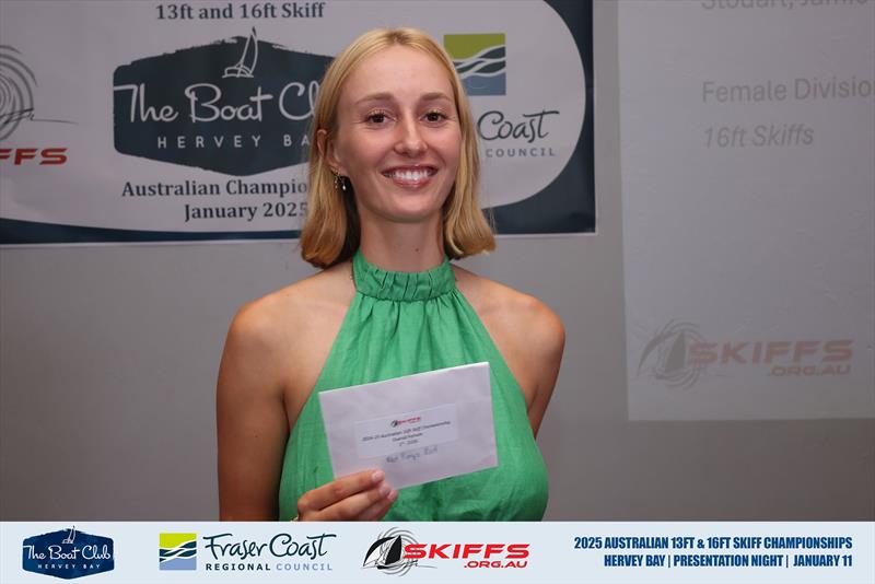 Zoe Dransfield - 1st Female Skipper - 2025 Australian 13ft and 16ft Skiff Championships - photo © Promocean Media