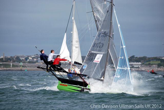 18ft Skiff UK nationals at Plymouth photo copyright Chris Davison / Ullman Sails taken at  and featuring the 18ft Skiff class