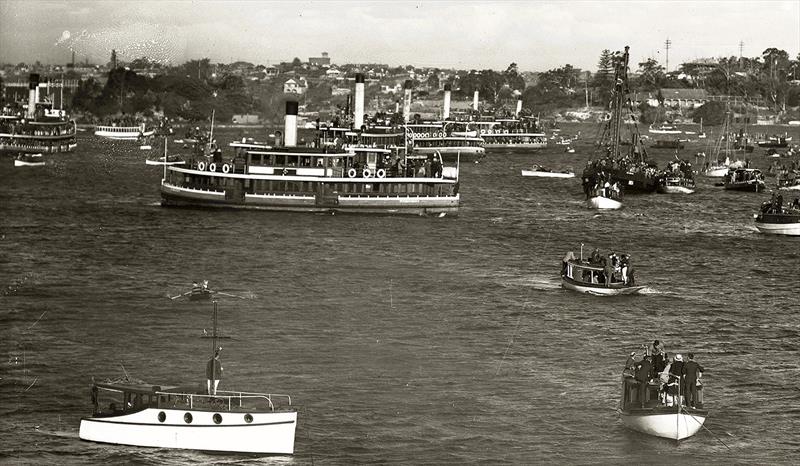 Scene of the League's first season racing in 1935 - 18 footer Australian Championships - photo © John Stanley collection