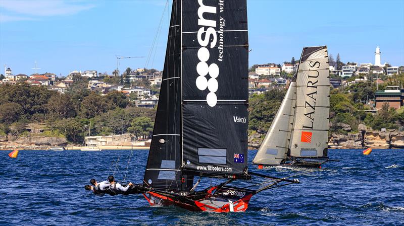 Lazarus leads Smeg on the second windward leg - 2024 Sixt Spring Championship - photo © SailMedia