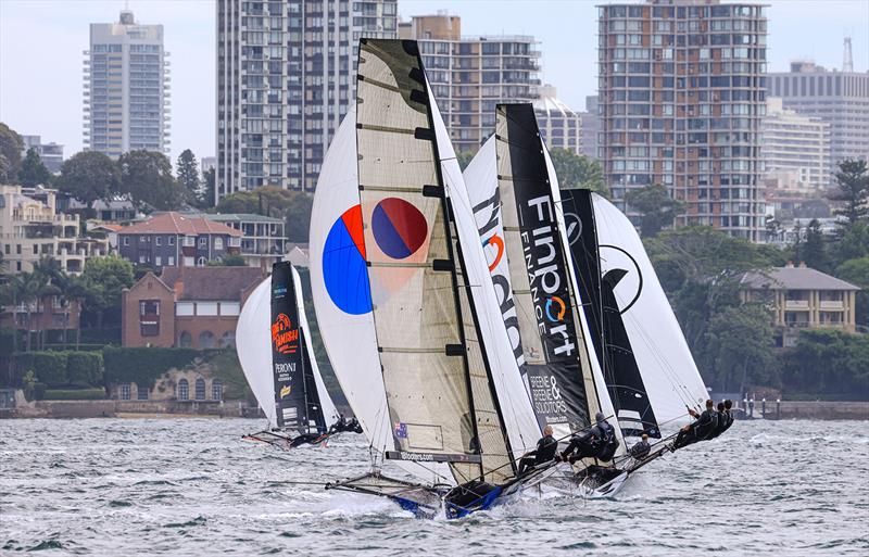 Leading four skiffs in last Sunday's race - Sixt Spring Championship & Club Championship 2024 - photo © SailMedia