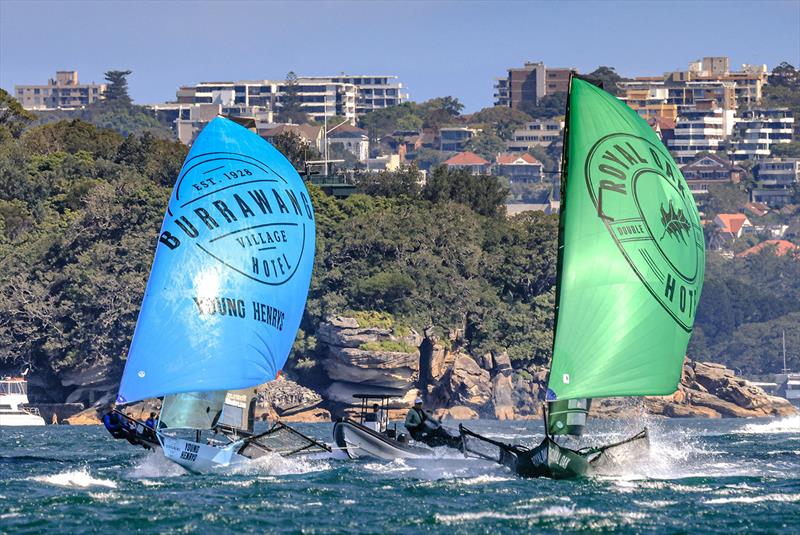 Burrawang-Young Henrys and The Oak Double Bay-4 Pines, under spinnaker, during an earlier race of the Sixt Spring Championship - photo © SailMedia