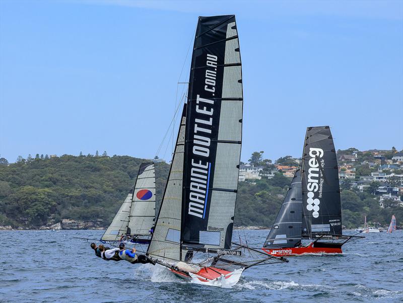 18ft Skiff Sixt Spring Championship Race 6 - Battle for the early lead - photo © SailMedia