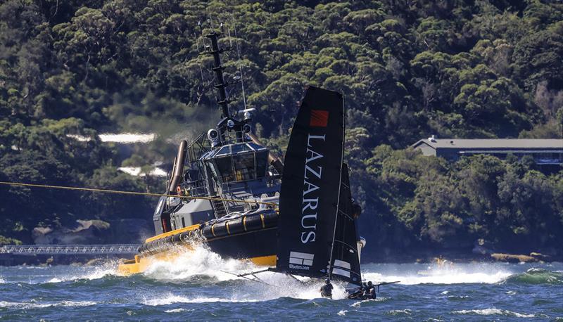 Harbour traffic on the run to Obelisk - 2024-25 Australian 18 Footers League Club Championship - photo © SailMedia