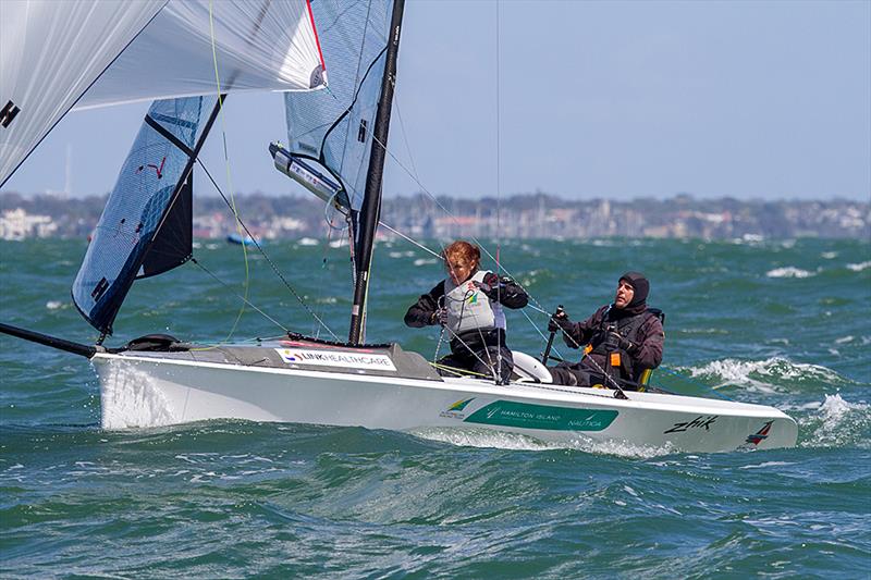 Skud 18 Gold for Daniel Fitzgibbon and Leisl Tesch at the Para World Sailing Championships - photo © Teri Dodds