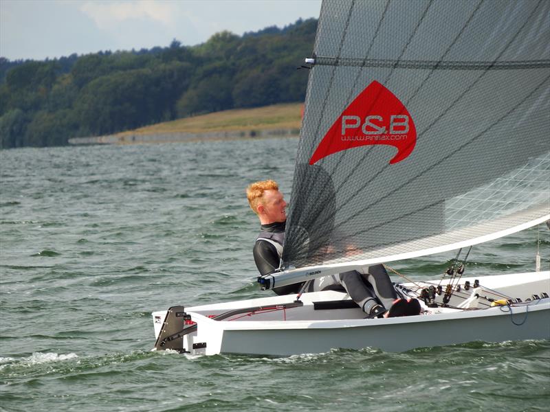 Oli Davenport in third overal on day 1 of the Harken Solo Inlands at Rutland - photo © Will Loy