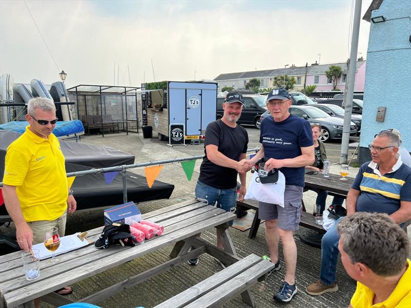 Winner Geoff Holden in the Solo Western Series at Torpoint Mosquito photo copyright Vernon Perkins taken at Torpoint Mosquito Sailing Club and featuring the Solo class