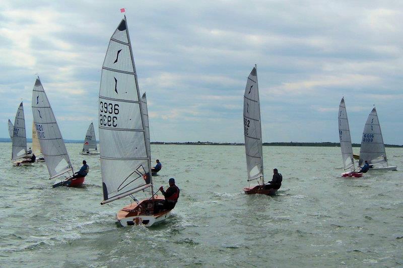 Just after the start of Race 3 - Solo class open meeting at Leigh-on-Sea - photo © Dave Smith