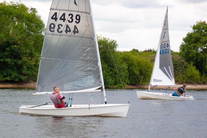 Cole Briscoe during the Shustoke Solo Open photo copyright Paul Collins taken at Shustoke Sailing Club and featuring the Solo class