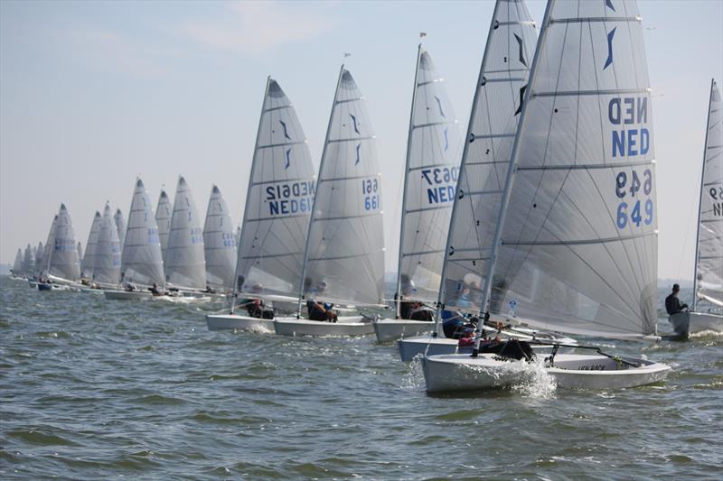 56 competitors spread down the line - Solo class ONK Open Dutch National Championship - photo © Maarten van de Broek