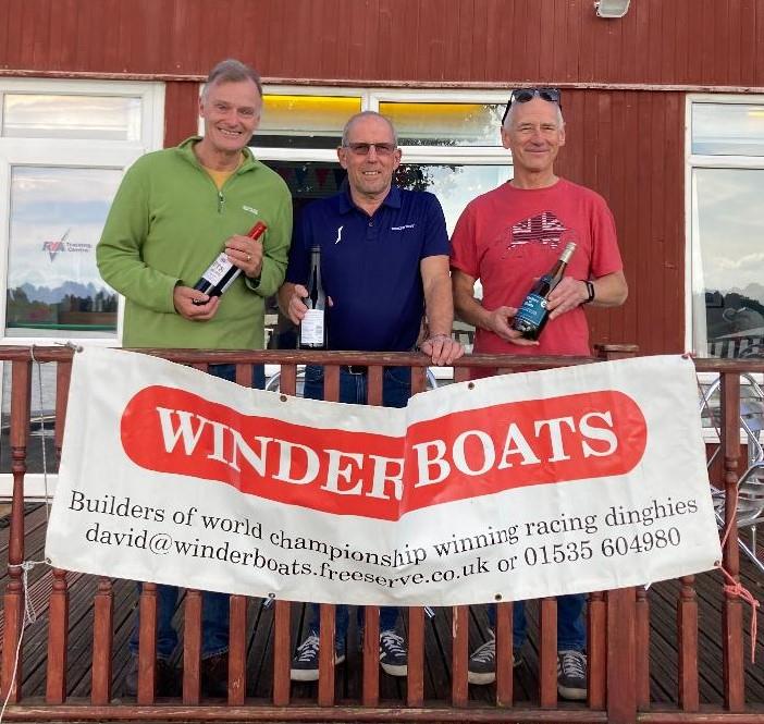 Podium in the Budworth Solo Open 2024 photo copyright Nicola Lavis taken at Budworth Sailing Club and featuring the Solo class