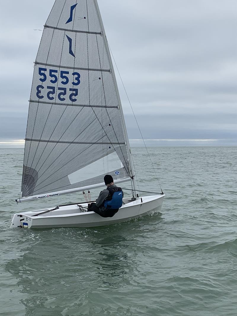 Hayling Island SC Winter Series photo copyright Mike Lennon taken at Hayling Island Sailing Club and featuring the Solo class