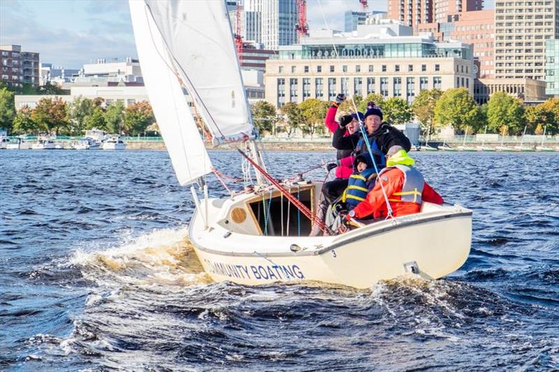 Racecourse action at Community Boating Inc.'s annual Boston Blind Open Regatta - photo © Community Boating, Inc.