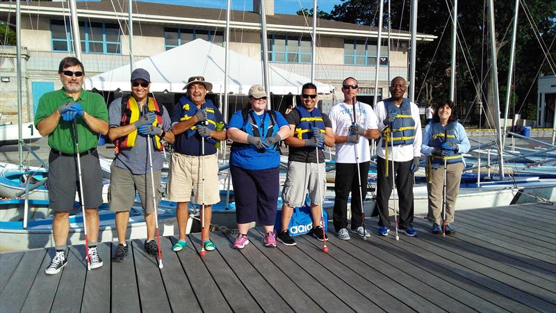 Sailors at Community Boating, Inc, in Boston, ahead of the annual Boston Blind Open Regatta - photo © Community Boating, Inc.