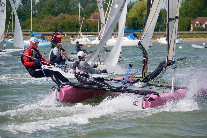 Neil Mcculloch and Jane Arnold in the RNLI Round The Islands Race at Blackwater SC photo copyright Oliver Southgate / OJSPhotography taken at Blackwater Sailing Club and featuring the Spitfire class