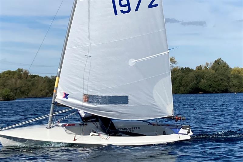 1972 Veronica Falat - HD Sails Streaker Southern Paddle open meeting at Burghfield photo copyright John Grey taken at Burghfield Sailing Club and featuring the Streaker class