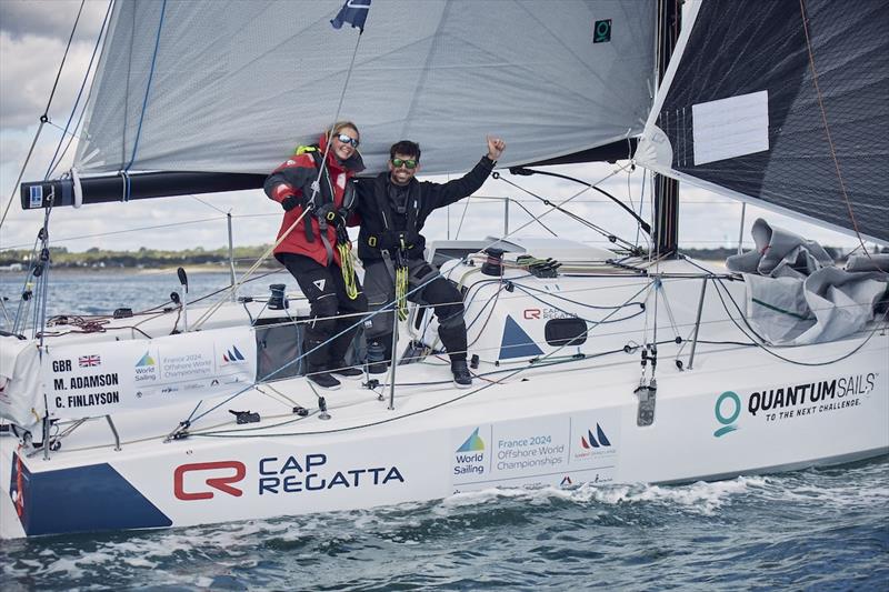 Maggie Adamson and Cal Finlayson (GBR) win the Offshore Double Handed World Championship - Agglomeration Final photo copyright Anne Beaugé / LGL taken at  and featuring the Sun Fast 30 class