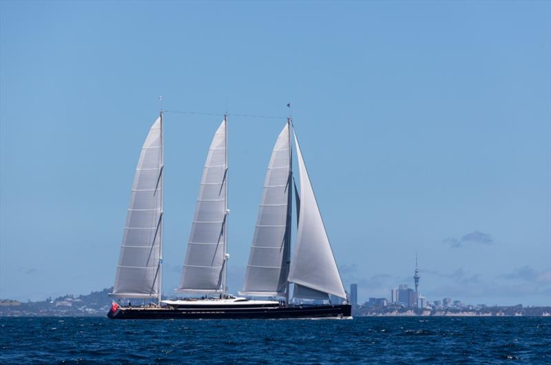 NZ Millennium Day 1 - Auckland - February 2, 2025 photo copyright Jeff Brown, Breed Media  taken at Royal New Zealand Yacht Squadron and featuring the Superyacht class