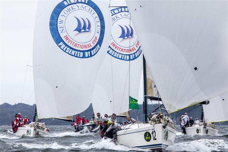 Royal Thames YC (GBR) at full speed under spinnaker on day 1 of the New York Yacht Club Invitational Cup presented by Rolex photo copyright Daniel Forster / Rolex taken at New York Yacht Club and featuring the Swan 42 class