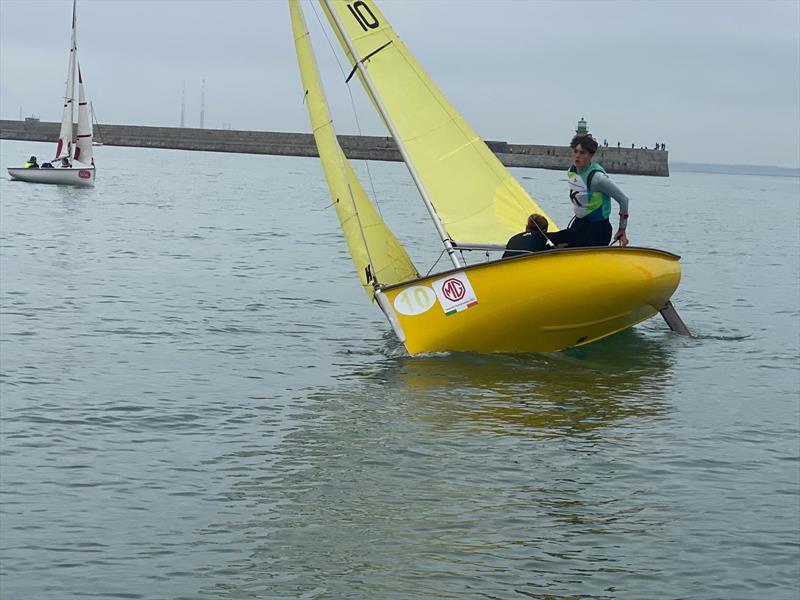 Elmo Trophy 2024 Youth Team Racing at Dun Laoghaire photo copyright Steve Tylecote taken at Royal St George Yacht Club and featuring the Team Racing class