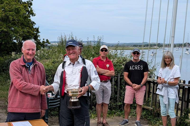 Barry Colgate receives Rose Bowl from Arthur Davey, Chair of TOA - Tideway Challenge at Bosham - photo © Chris Hitchings