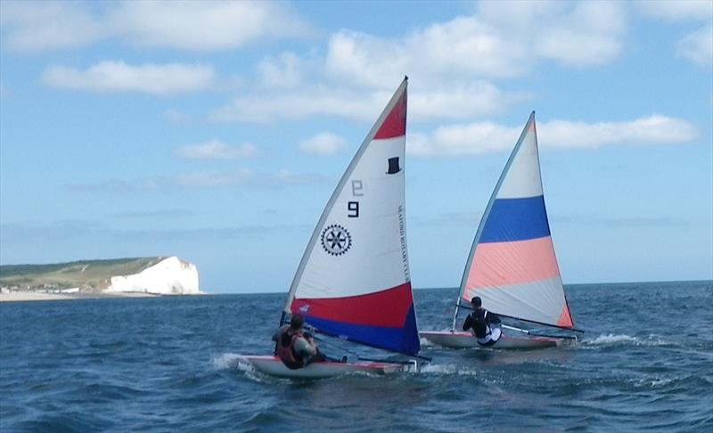 Toppers at Newhaven & Seaford photo copyright Trevor Quinnell taken at Newhaven & Seaford Sailing Club and featuring the Topper class