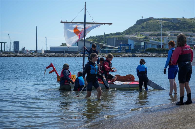 Regatta Fleet Fun during the 2024 Noble Marine ITCA Topper Nationals photo copyright Lotte Johnson / www.lottejohnson.com taken at Weymouth & Portland Sailing Academy and featuring the Topper class