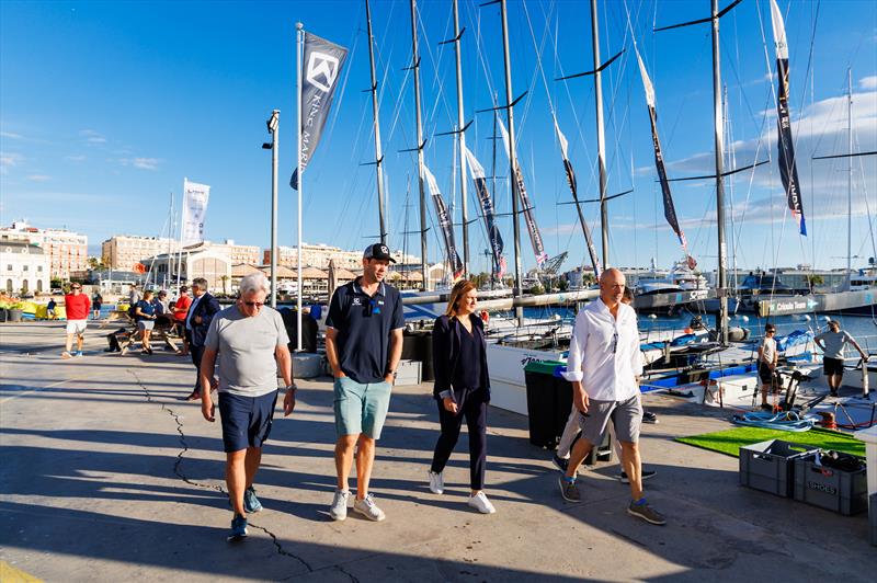 The Mayoress of Valencia, María José Catalá, visits the Valencia 52 Super Series Royal Cup - photo © Nico Martinez / 52 Super Series